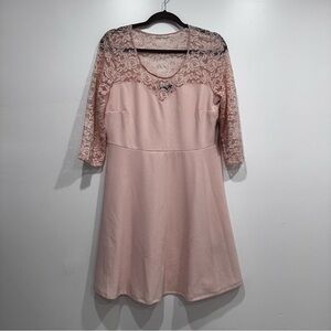 NWT Limité Pink Laced Midi Dress